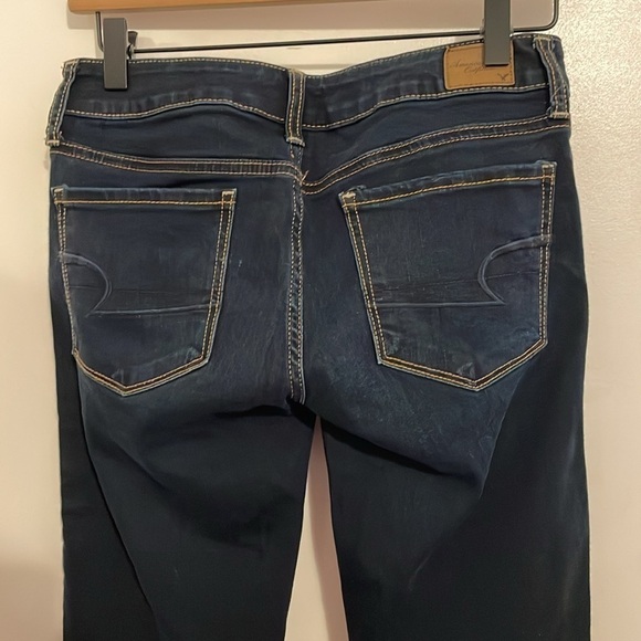 American Eagle Dark Wash Skinny Jeans 4 Short - Picture 6 of 11